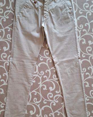 pantaloni chino Liu Jo jeans uomo taglia 44 beige