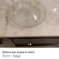 Bottiglia per acqua vetro