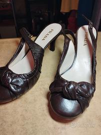 DÉCOLLETÉ PRADA PELLE 38 COME NUOVA