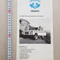 Lada Niva 4x4 Ambrosini depliant italiano auto