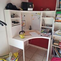 scrivania ikea bianca angolare