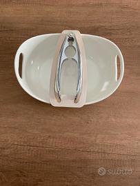 PORTA NOCI BRANDANI  IN METALLO CON BASE IN LEGNO