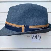 Cappello Bambino Zara 3-5 anni 51cm Cotone Blu
