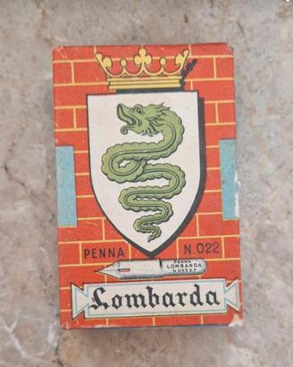 Lombarda scatola pennini vintage 