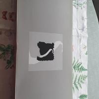 Piatto per pesce vetro acciaio per Natale 