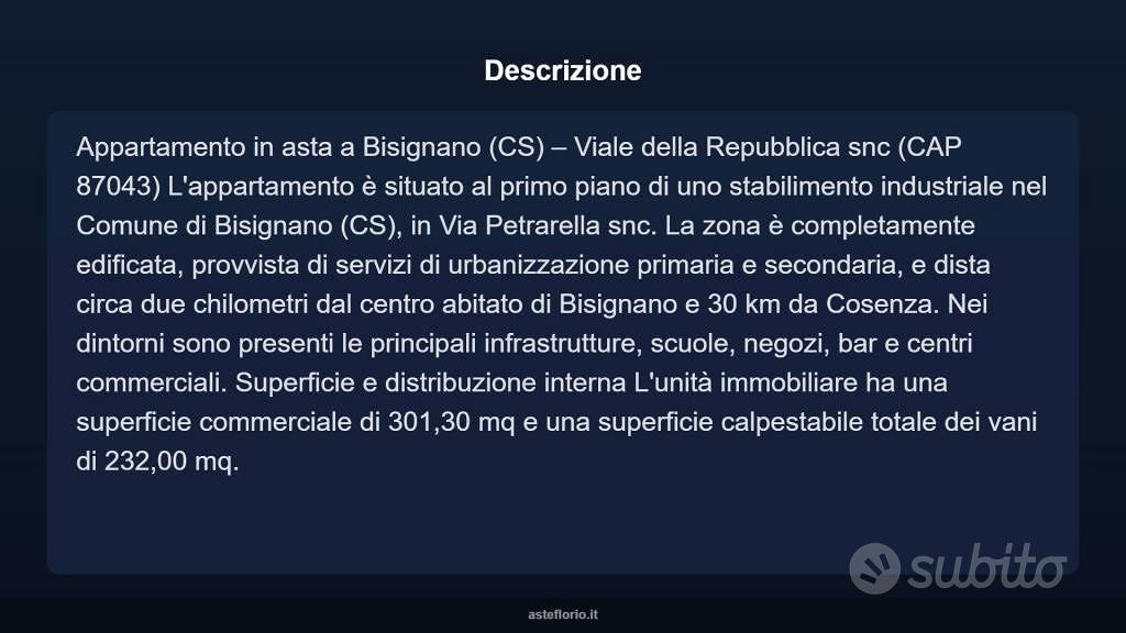 Appartamento – Bisignano, Piano, Cosenza - Vista 4