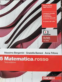 Libro scolastico:  Matematica.rosso. Vol. 5