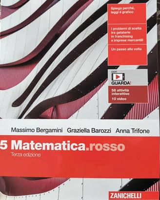 Libro scolastico:  Matematica.rosso. Vol. 5