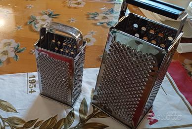 coppia grattuge in acciaio inox