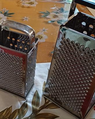 coppia grattuge in acciaio inox