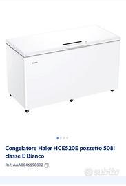 ❄️ CONGELATORE HAIER HCE520E – NUOVO IMBALLATO ❄️
