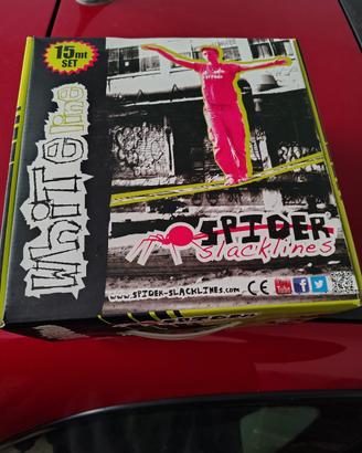 spider slackline 15 mt
