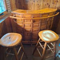 Mobile bar anni 70 in legno