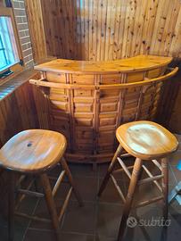 Mobile bar anni 70 in legno