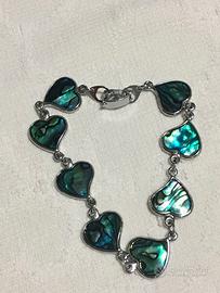 Bracciale a cuore - Abalobe Paua-