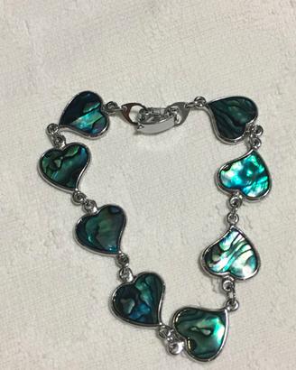 Bracciale a cuore - Abalobe Paua-