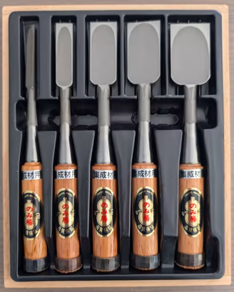 Set 5 Scalpelli Giapponesi Professionali Nomikatsu