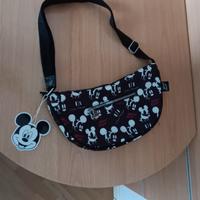 Borsa Mikey mouse a mezzaluna cinghia allungabile