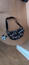 Borsa Mikey mouse a mezzaluna cinghia allungabile