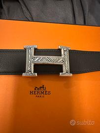 Cintura in argento Hermes reversibile