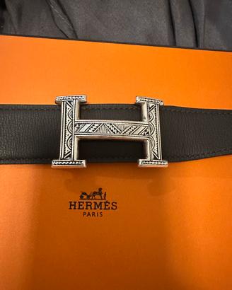 Cintura in argento Hermes reversibile