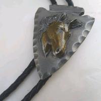 BOLO TIE ANNI 90/CAVALLO/CRAVATTA