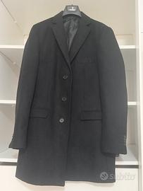 Cappotto lungo uomo nero