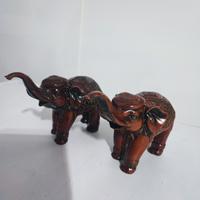 Statuine animali cinesi in legno scolpite a mano