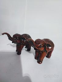 Statuine animali cinesi in legno scolpite a mano