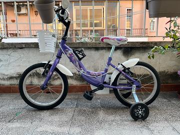 Bicicletta con rotelle per bambina