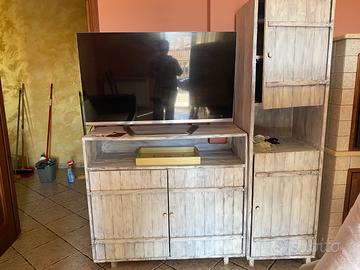 Mobile artigianale cucina per tv stile shabby