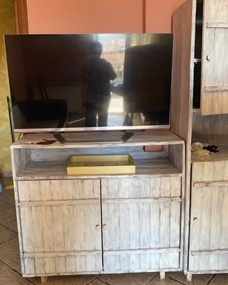 Mobile artigianale cucina per tv stile shabby