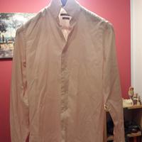 Camicia bianca coste trasversali altorilievo Tg M