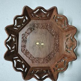 vassoio centrotavola in legno 