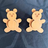 Maniglie in legno, per cameretta.