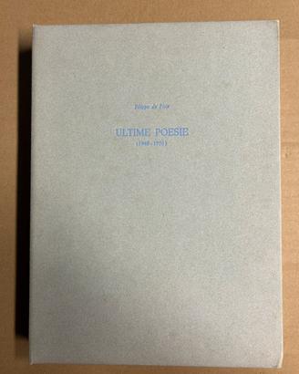 De Pisis – Ultime Poesie 1948-50 con litografie