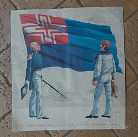 Regia Marina Sarda 1814 1848 Bandiera Sottotenente