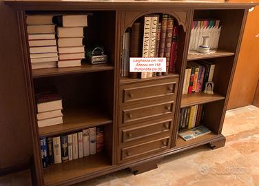 Mobili libreria in noce