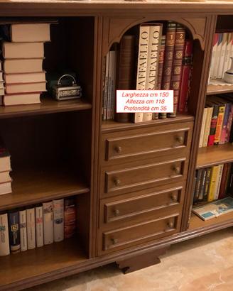 Mobili libreria in noce