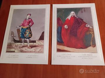 8 STAMPE ABITI VENEZIANI DEL SETTECENTO