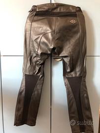 Mtech Pantaloni Pelle Moto Uomo Taglia 50