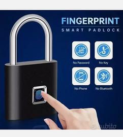 LUCCHETTO impronta DIGITALE Antifurto senza chiave