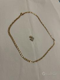 Oro 375% collana splendida