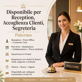 Segretaria/ Assistente alla gestione e accoglienza
