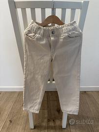 Jeans Kiabi mom bambina bianchi 6 anni