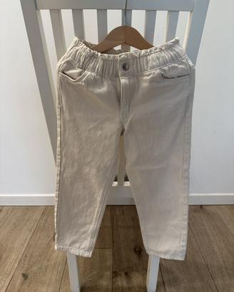 Jeans Kiabi mom bambina bianchi 6 anni