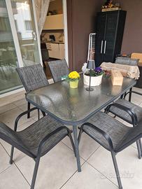 SET TAVOLO PRANZO CON SEDIE 