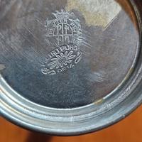 coppia vasetti in peltro