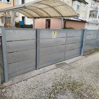 Cancello carraio e pedonale in ferro zincato 