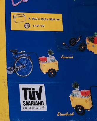 carrello bicicletta 